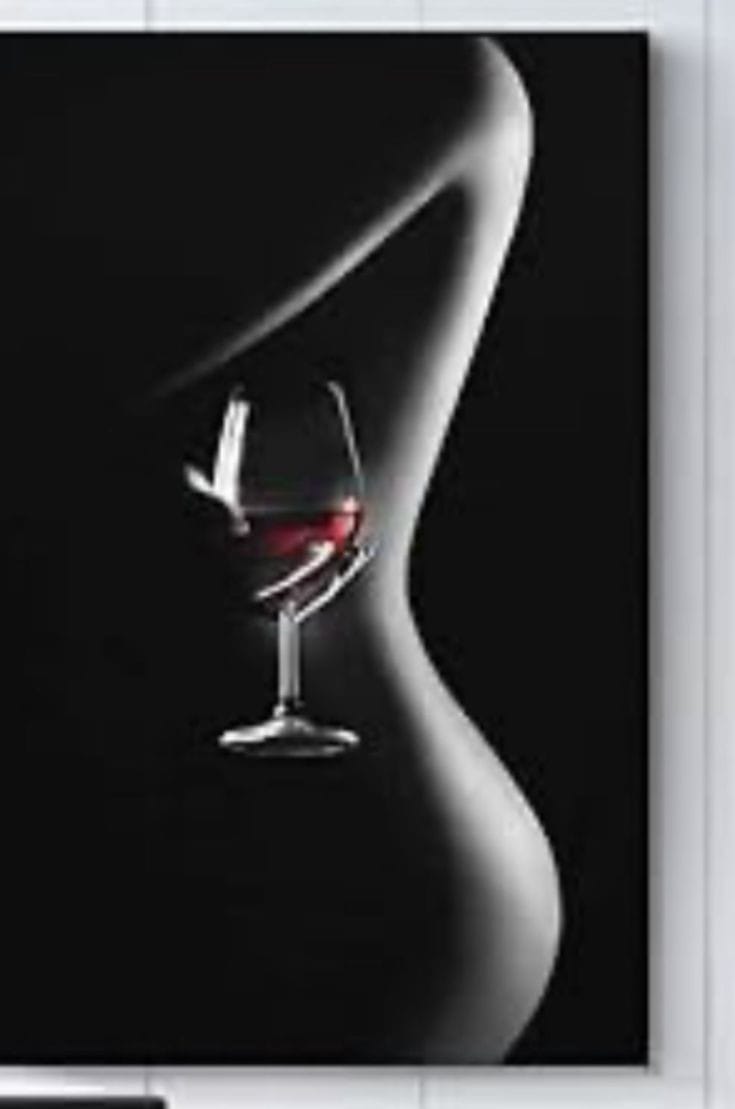 White sexy gal Canvas Art